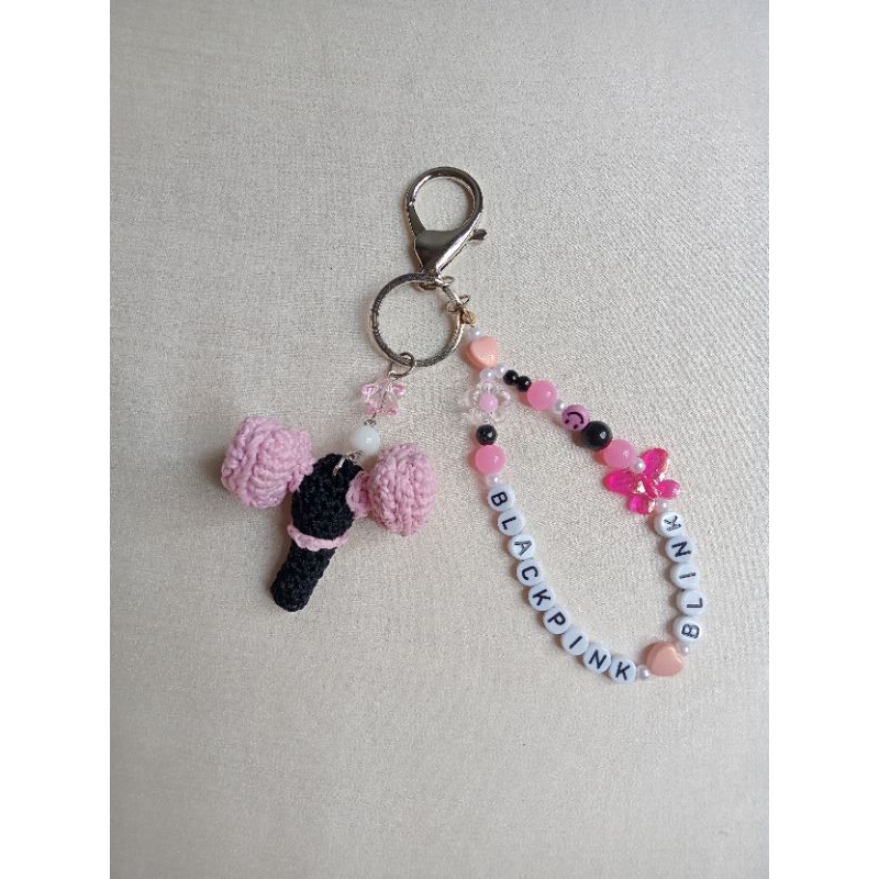 Jual Ganci rajut lightstick kpop | crochet keychain | bts twice enhypen ...