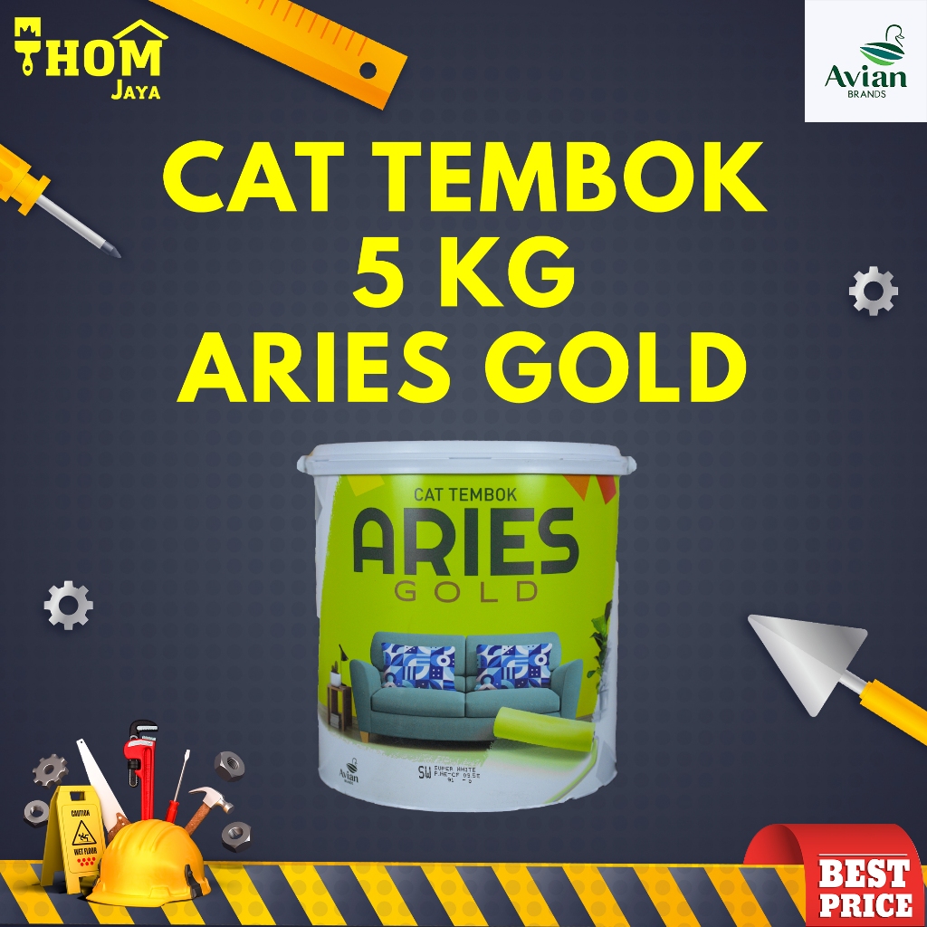 Jual Cat Tembok 5 Kg Aries Gold Shopee Indonesia 9067