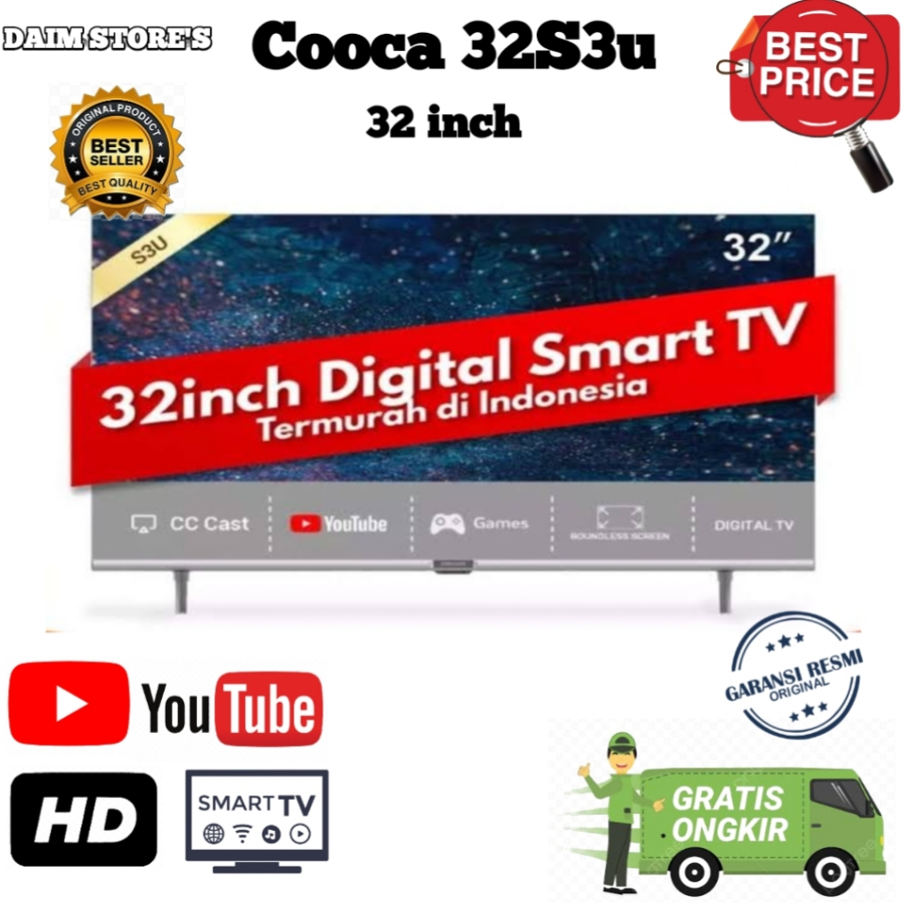 Jual Coocaa 32s3u 32inch Smart Tv Digital Garansi Resmi Shopee Indonesia