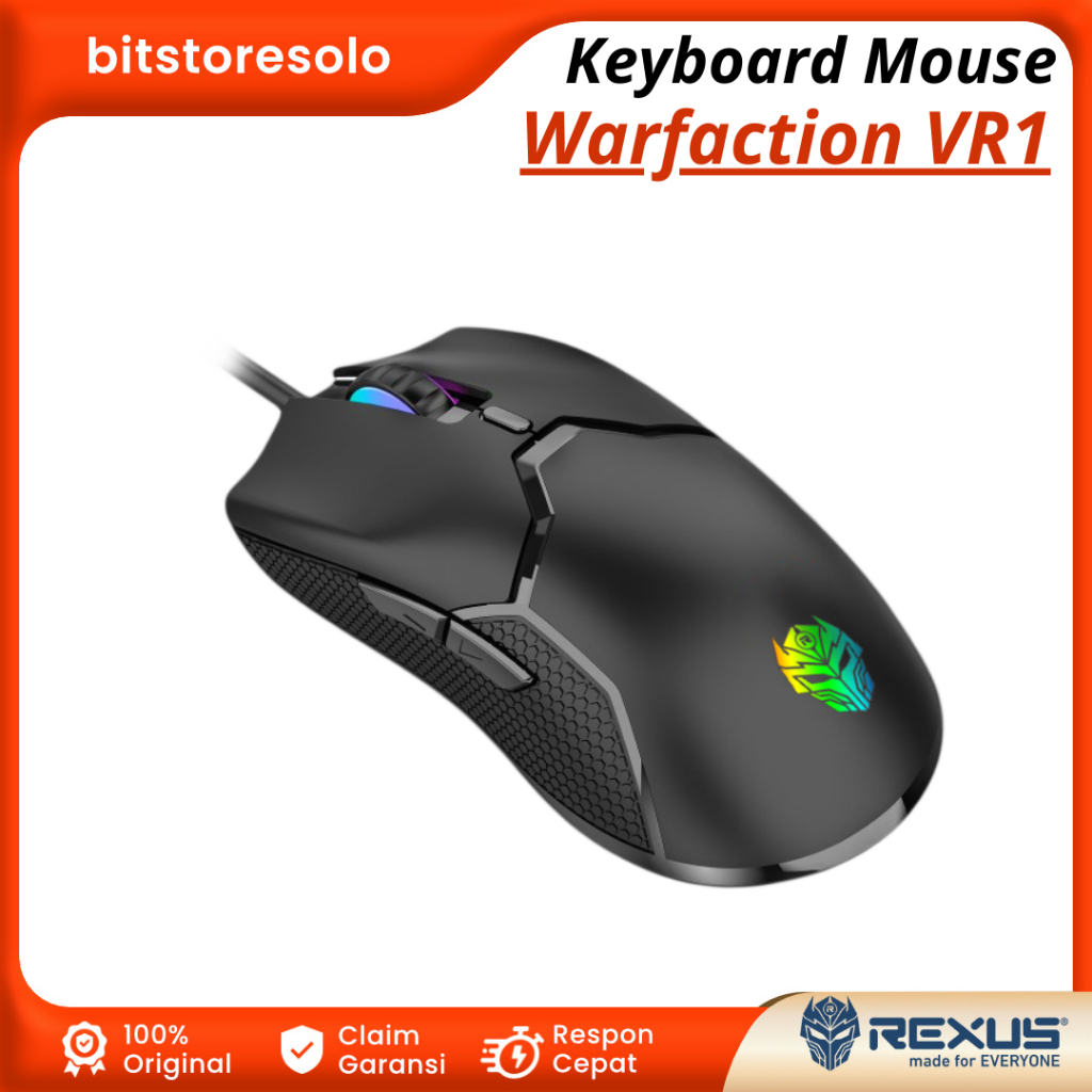 Jual Keyboard Mouse Rexus Combo Gaming Warfaction VR1 RGB | Shopee ...