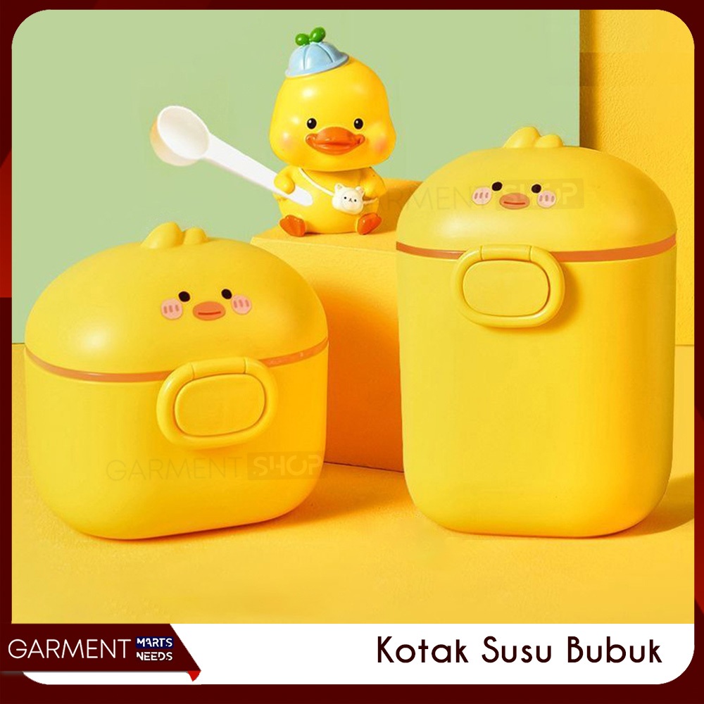 Jual Tempat Susu Bubuk Bayi Kotak Karakter Bebek Lucu Anti Tumpah Wadah ...