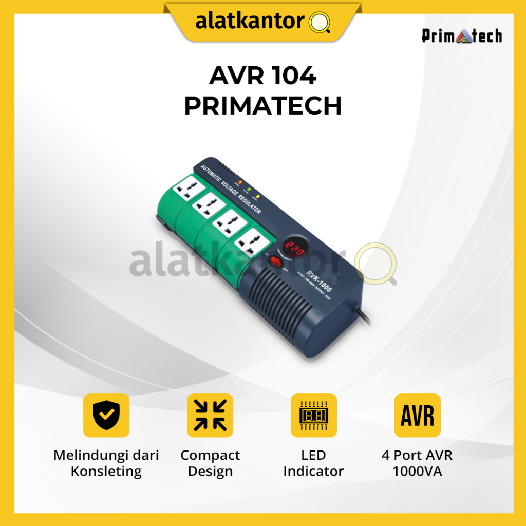 Jual AVR Primatech 1000VA - AVR-104 (4 Port) | Shopee Indonesia