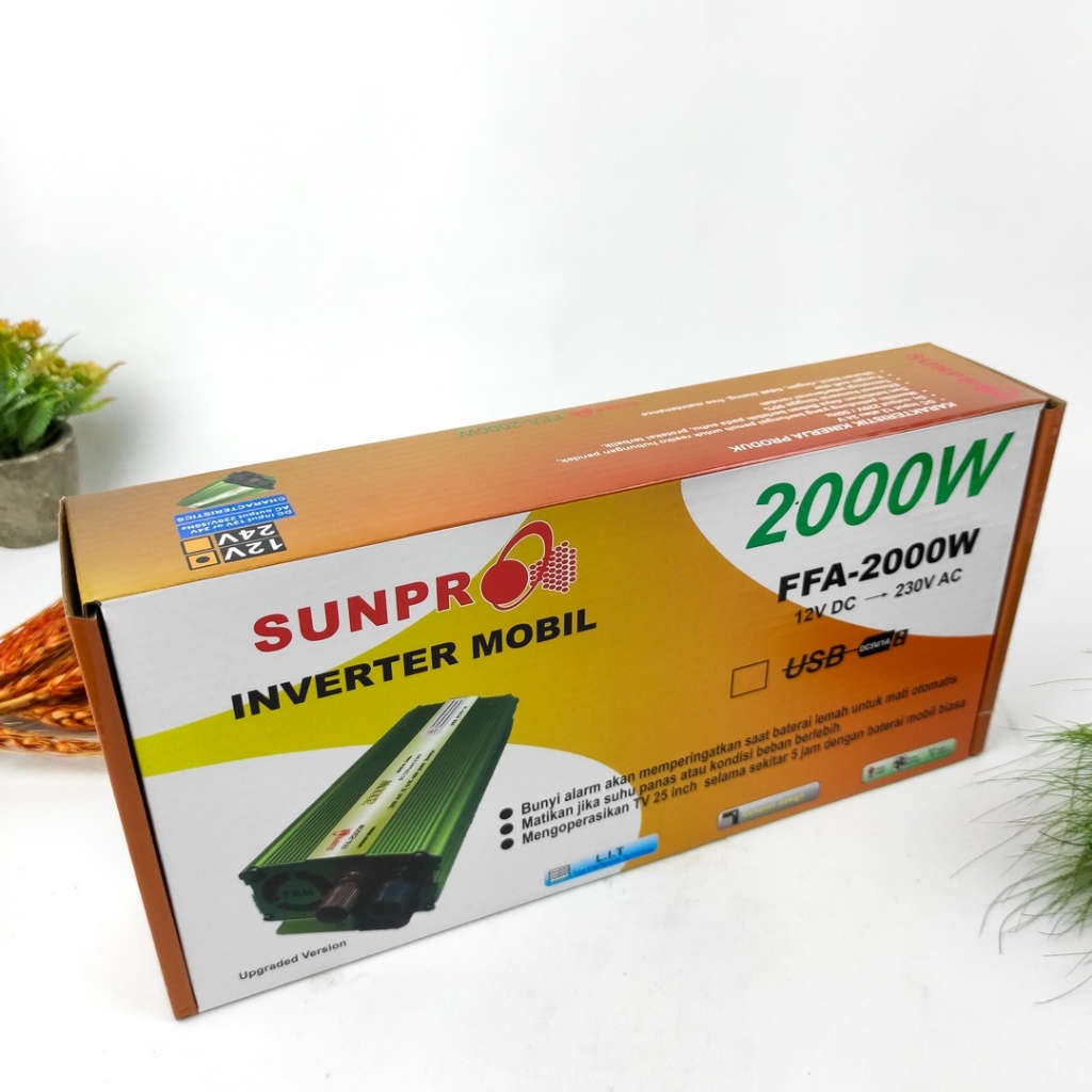 Jual Power inverter sunpro 2000W 12v inverter mobil FFA-2000W Pengubah ...