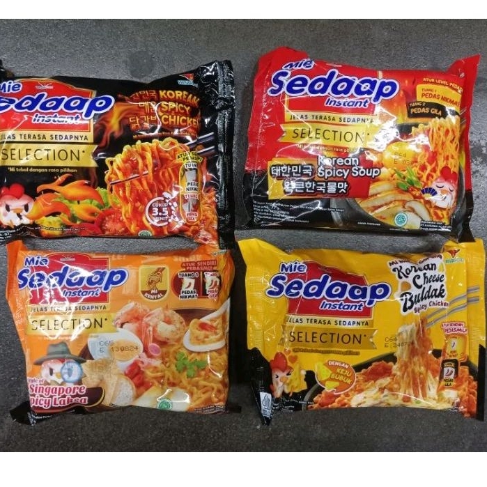 Jual Sedap Selection Korea Cheese Buldak, Singapore laksa, Spicy Mie ...