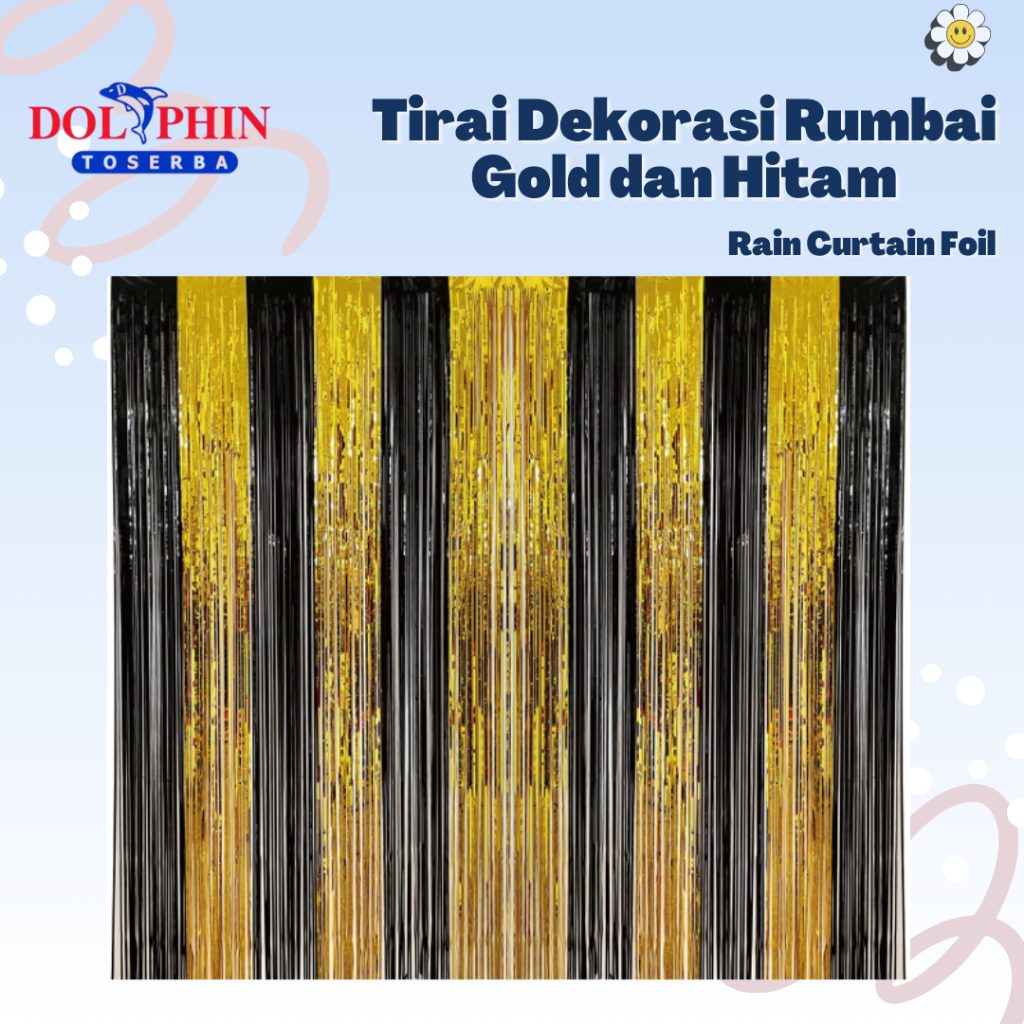 Jual Rain Curtain Foil - Tirai Rumbai Dekorasi / Bacground / Backdrop ...