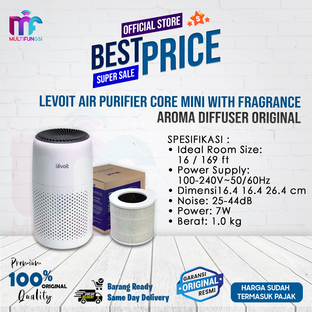 Jual Levoit Air Purifier Core Mini With Fragrance Aroma Diffuser ...