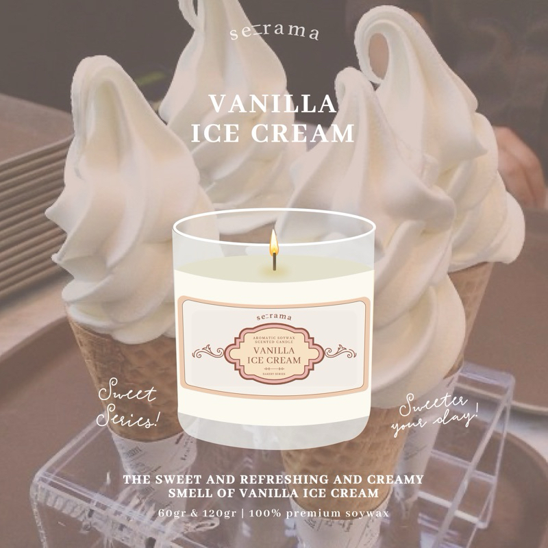 Jual Serama Scented Candle Bakery Shop Series 100 Soywax Lilin