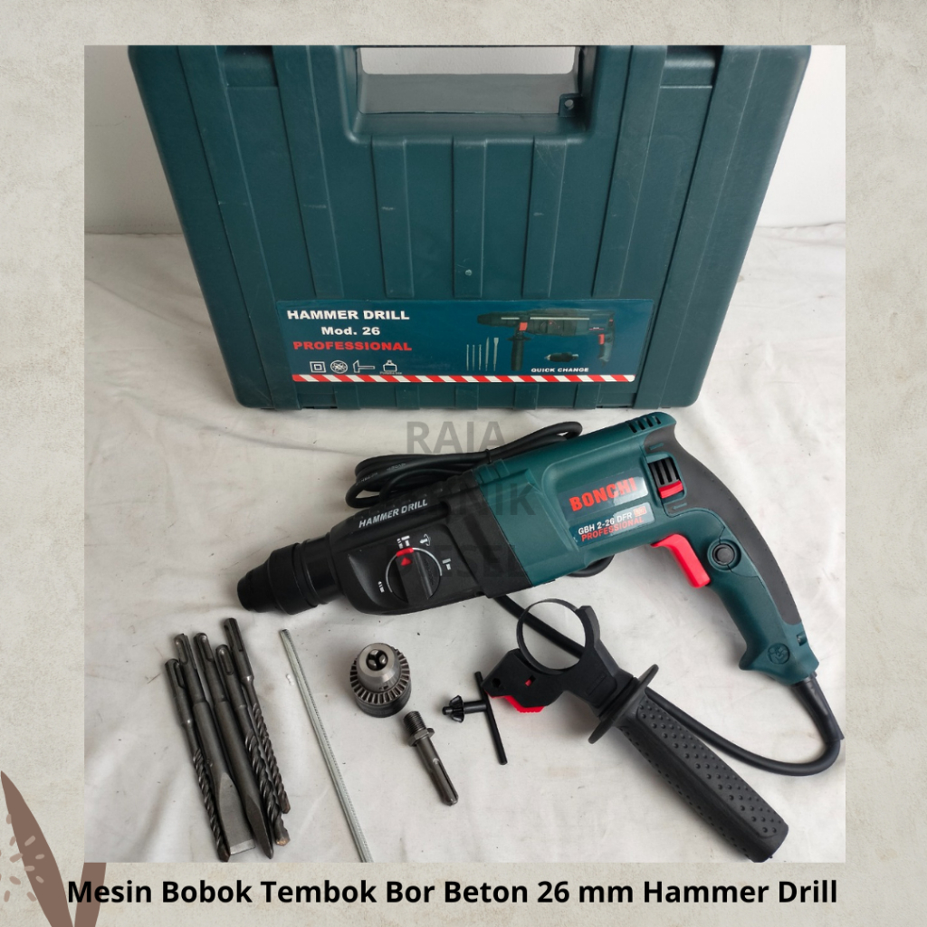 Jual Mesin Bobok Tembok Bor Beton 26 mm Jack Rotary Hammer Drill