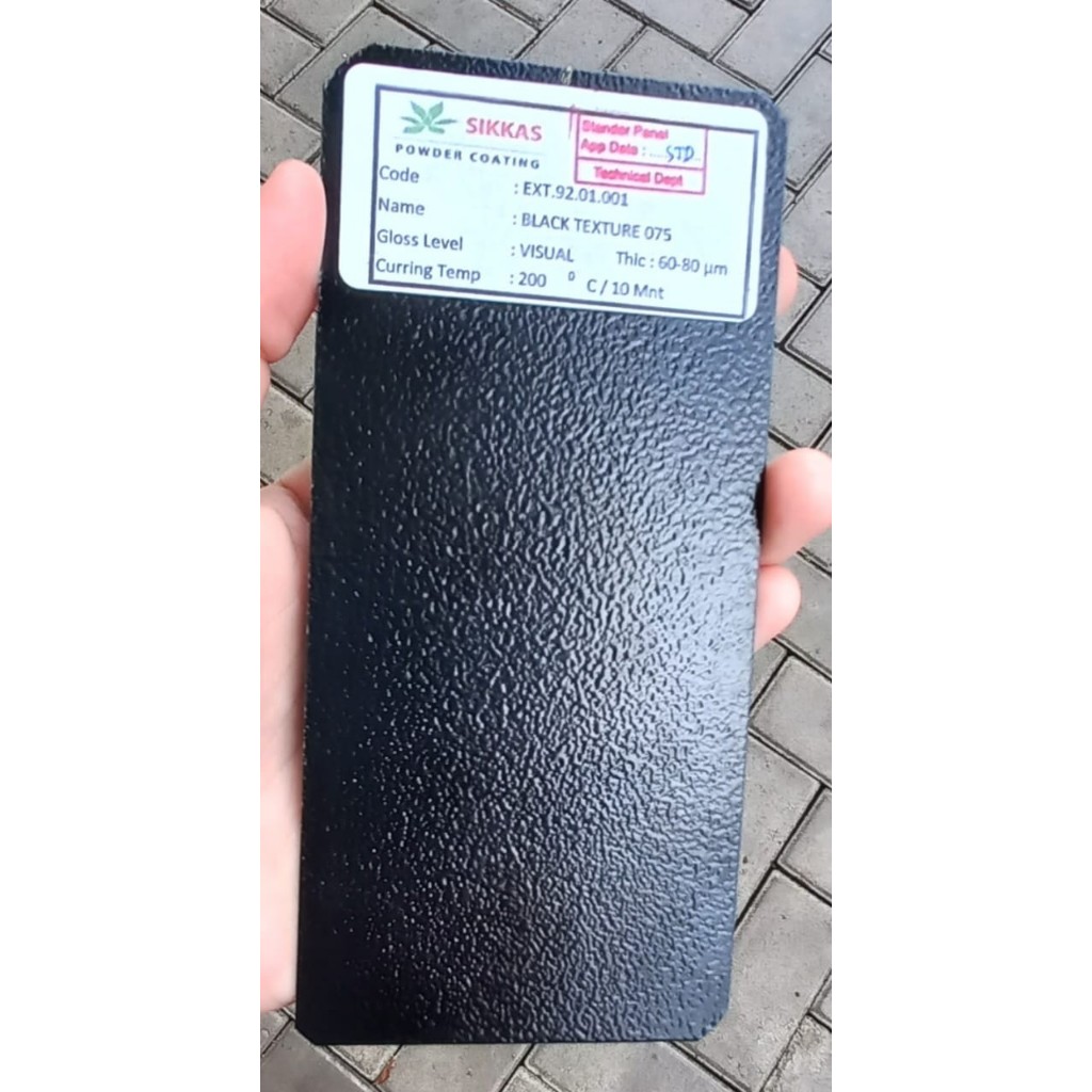Jual POWDER COATING WARNA BLACK TEXTURE 075 EKSTERIOR - HARGA 1 KG ...