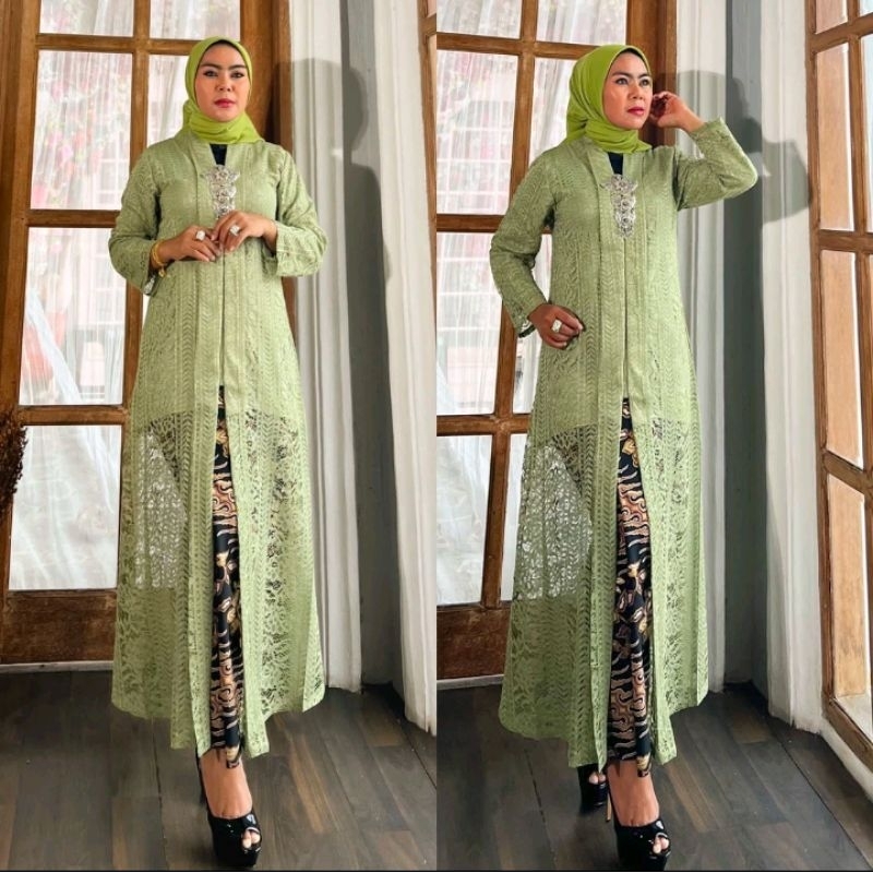 Jual Kebaya Hayati Kebaya Floy Long Tunik Kebaya Kekondangan Terbaru