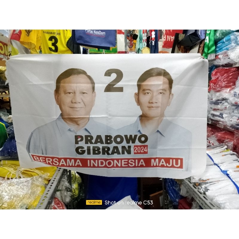 Jual Bendera Capres Cawapres Prabowo Gibran 70x110cm Shopee Indonesia