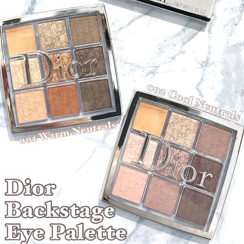 Jual Dior Eyeshadow 10gr Backstage Eye Palette 001 Warm Neutrals/002 ...