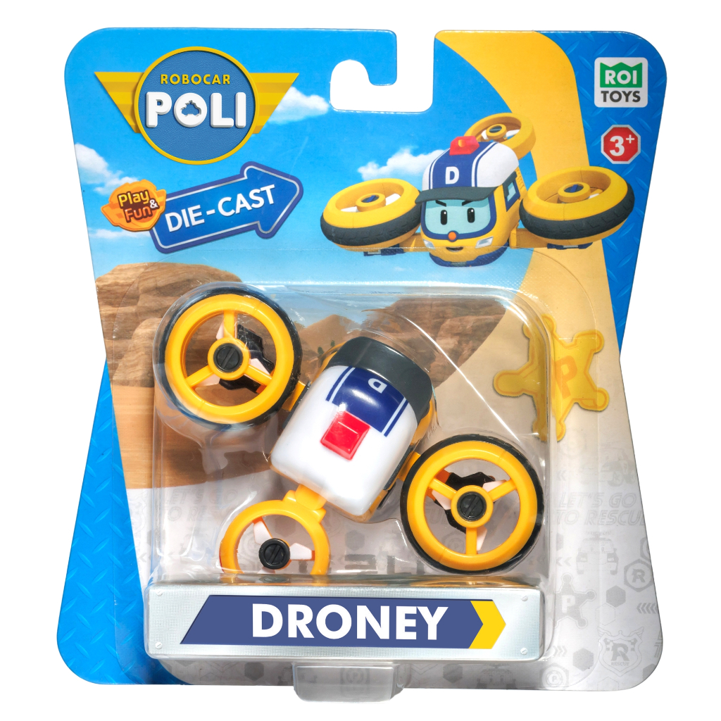 Robocar Poli Veicolo Diecast Rocco | Macchinina A Ruote Libere | Giocattolo Personaggio Originale Per Bambini