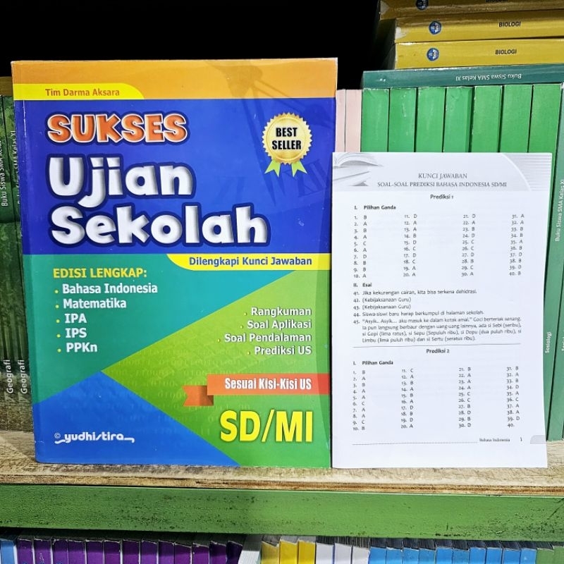 Jual Buku Sukses Ujian Sekolah SD/MI Yudhistira Dilengkapi Kunci ...