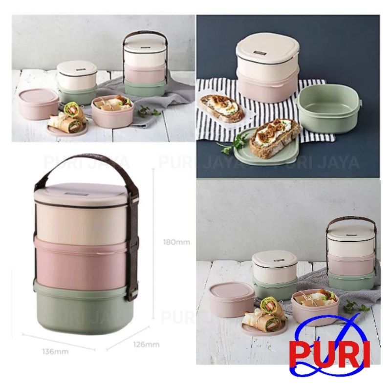 Jual LocknLock Lunch Box 3 Tier Rantang Lock & Lock 3 Susun 3-Tier Lock ...