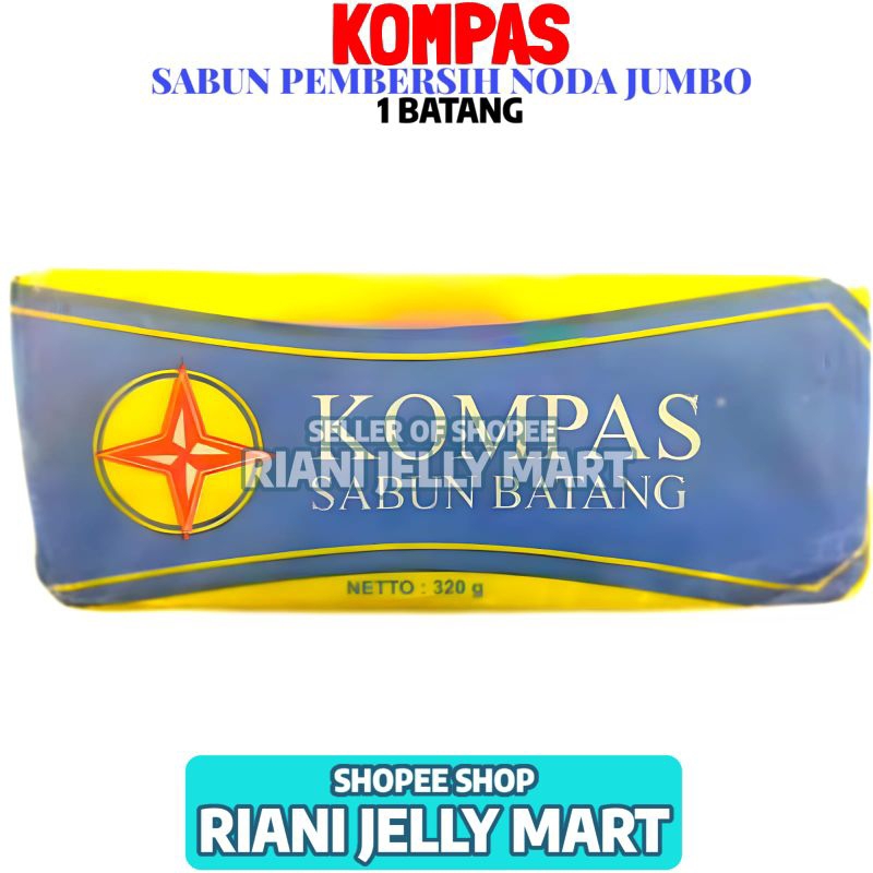 Jual Sabun Batang Cap Kompas Kuning Ukuran Besar 1 Batang 320 Gram ...