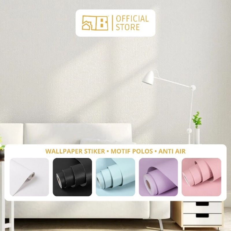 Jual Cod Wallpaper Sticker Dinding Motif Polos M X Cm Plain Solid