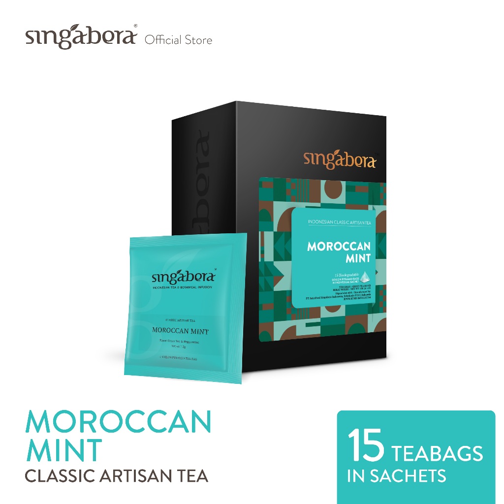 Jual Singabera Moroccan Mint-Green tea & Mint-1 Box-15 Sachet | Shopee ...