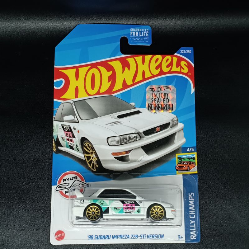 Jual Hot Wheels Subaru Impreza 22b Sti Version Treasure Hunt Reguler Factory Sealed Shopee 8152