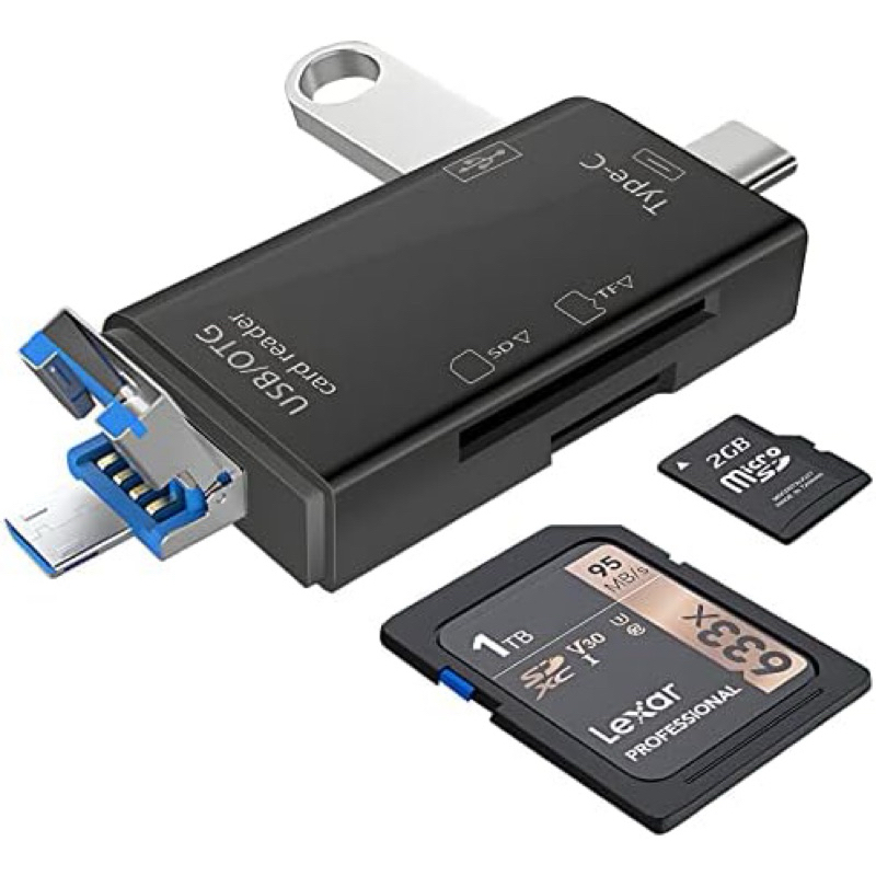 Jual OTG 6in1 / OTG Card Reader 6 in 1 Support USB 3.1 Type C / USB 2.0 ...