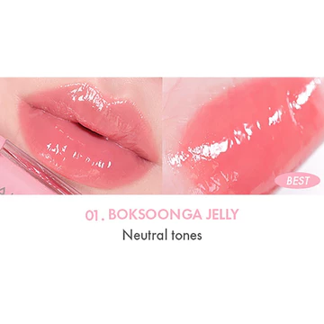 Amuse Jel Fit Tint Lip Tint Vegan Glossy 12 Jam