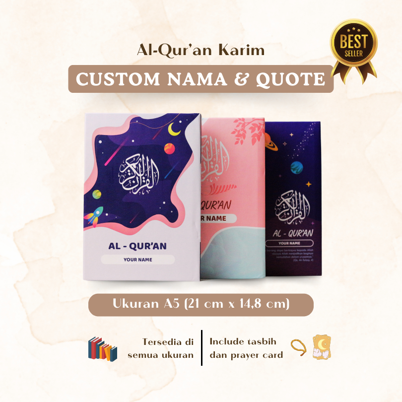 Jual [Al-Quran Custom Nama Murah] Al Quran Terjemah - Al Quran Tajwid ...