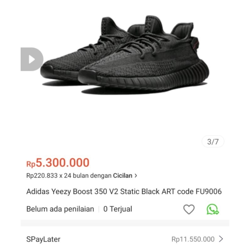 Sepatu yeezy 7 hot sale