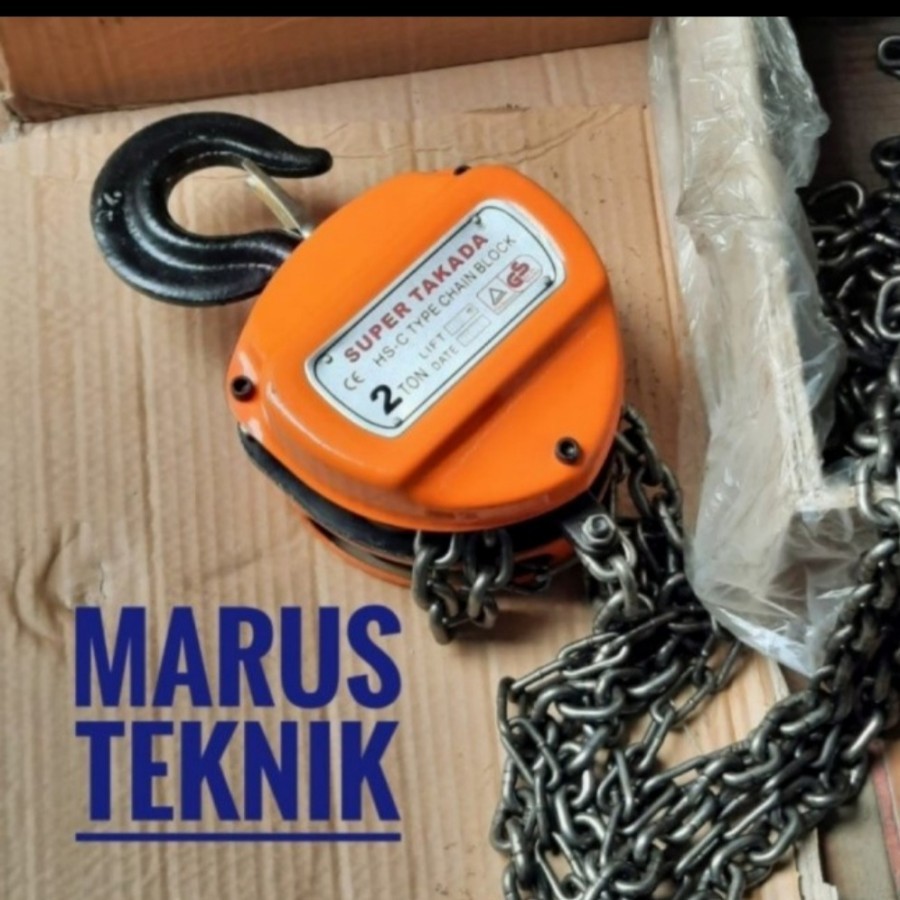 Jual Takel /Chain Block 2Ton x 3mtr full Supertakada | Shopee Indonesia
