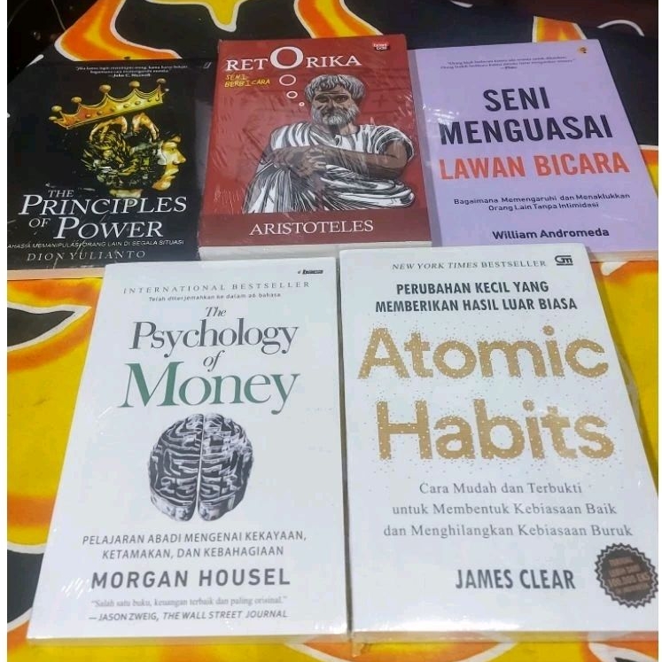 Jual Paket 5 Buku Atomic Habits The Psychology Of Money The Principles