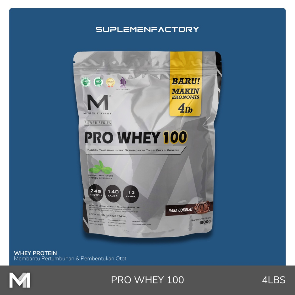 Jual Muscle First Pro Whey 100 4 Lbs Whey Protein M1 | Shopee Indonesia