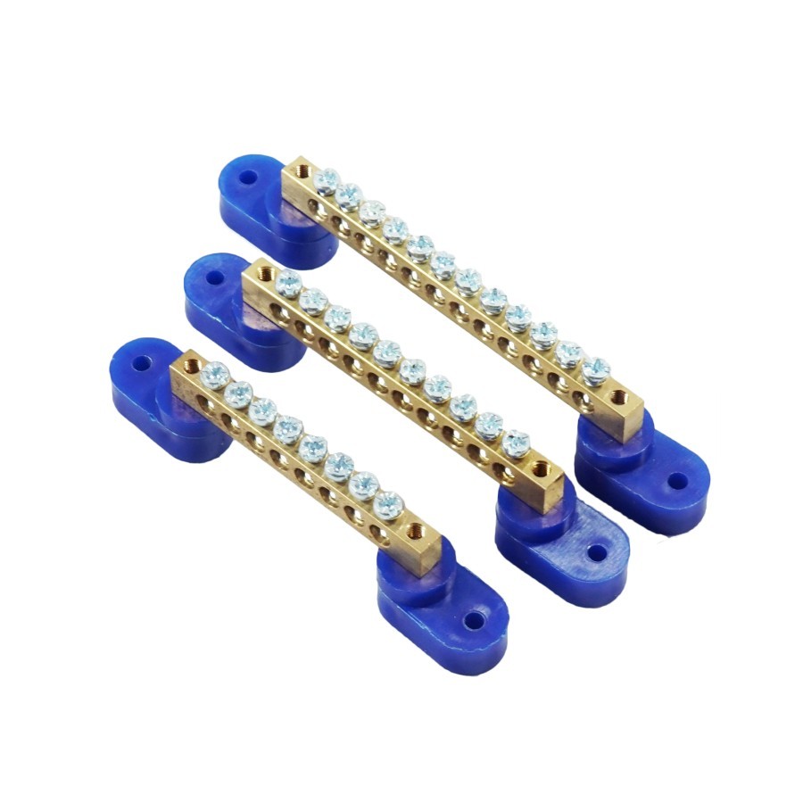 Jual BUSBAR 8 BAUT TERMINAL BLOK BAR GROUND / ISOLATOR CONNECTOR 8 PIN Shopee Indonesia