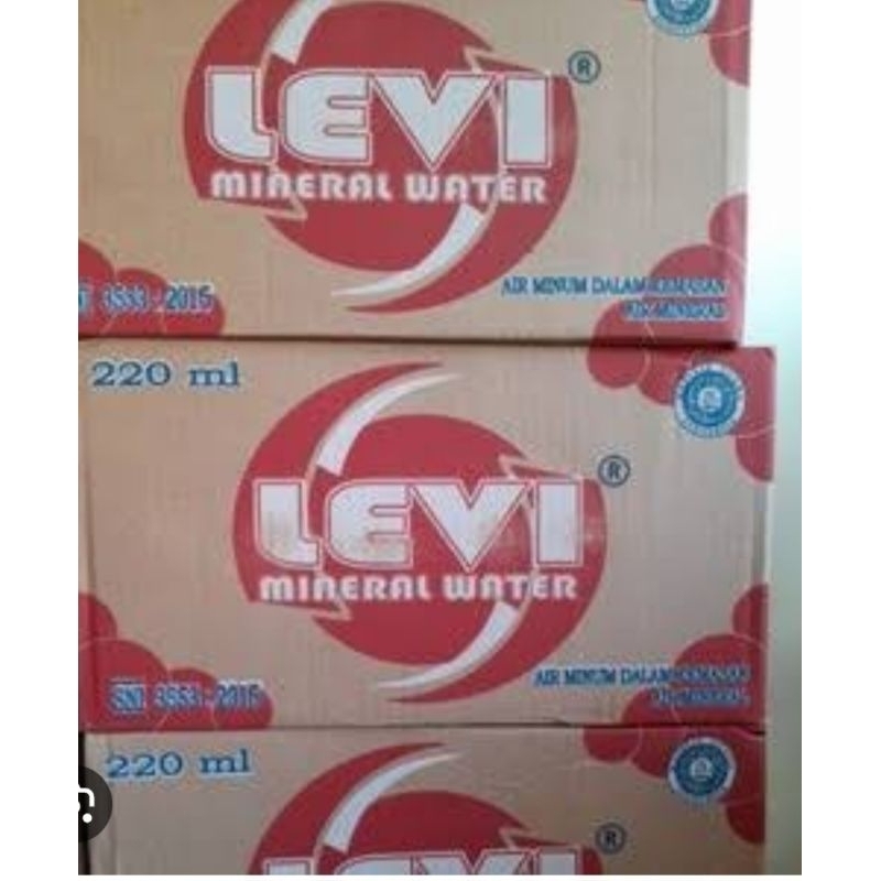 Jual Air Mineral Gelasan Levi 220ml 1 Karton 48 Pcs Shopee Indonesia 7695