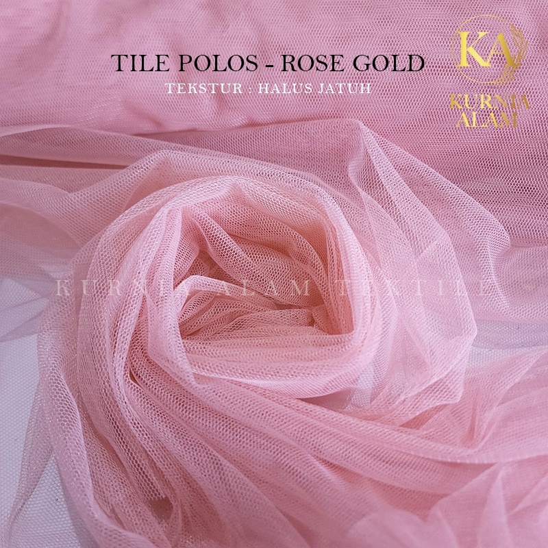 Jual Tile Polos Halus Jatuh Meteran Warna Kulit Soft Tulle Kain Tile ...