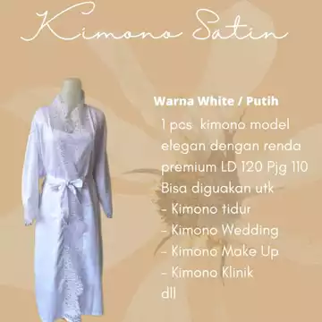 Kimono Satin Velvet Bride Wedding Pengantin Elegan