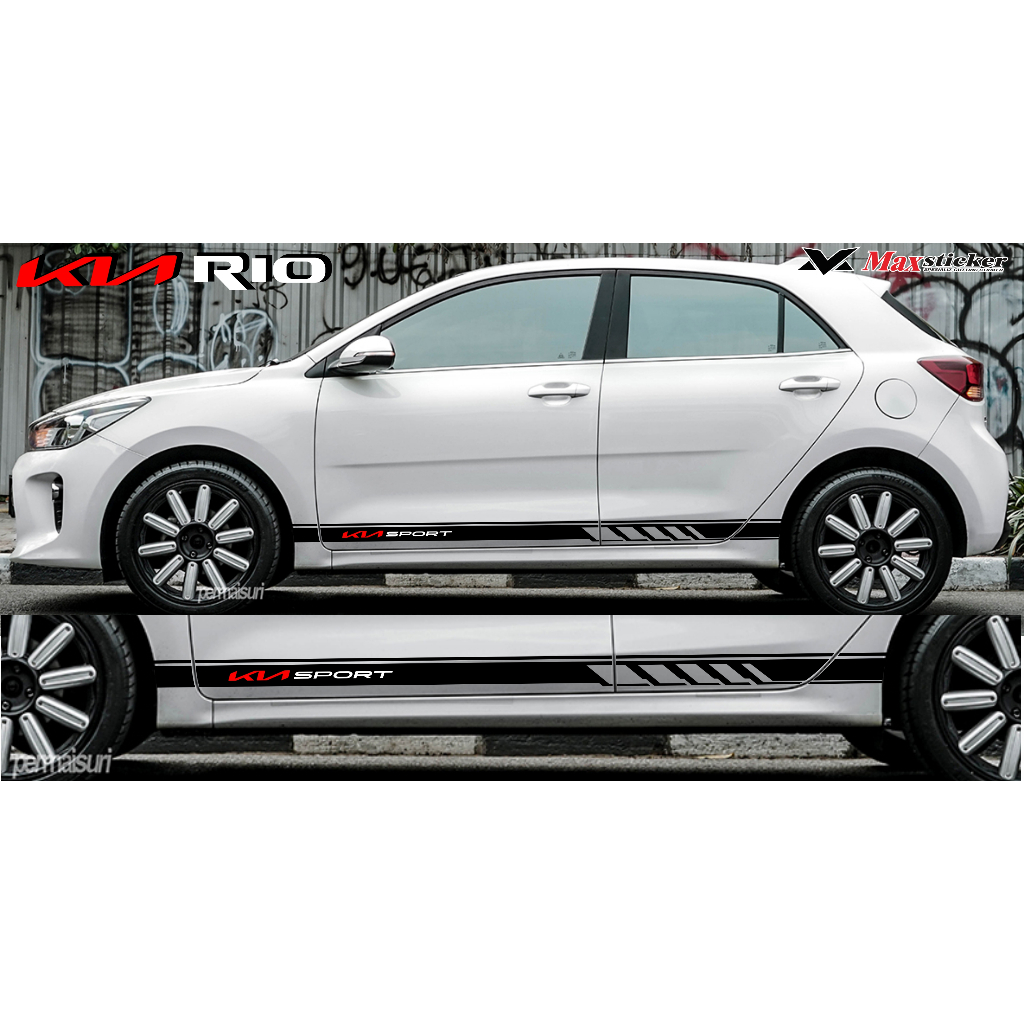 Jual STICKER BODY SAMPING KIA RIO CUTTING STIKER MOBIL KIA | Shopee ...
