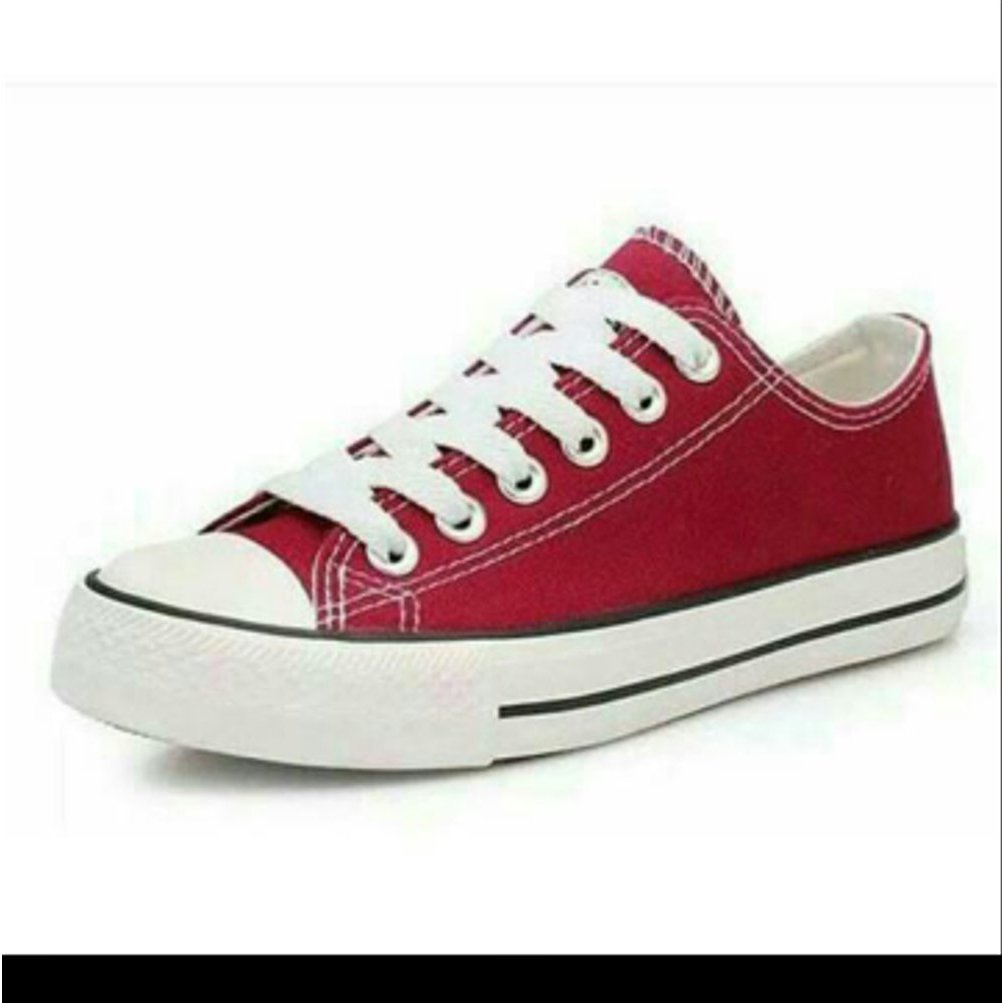 Jual Sepatu Converse All Star Warna Maroon Merah Casual Trend Masa