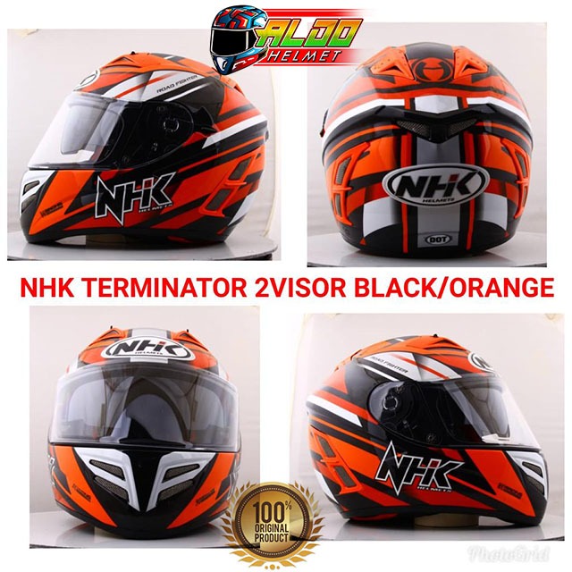 Jual PROMO SPESIAL HELM NHK TERMINATOR MOTIF | NHK TERMINATOR ORIGINAL ...