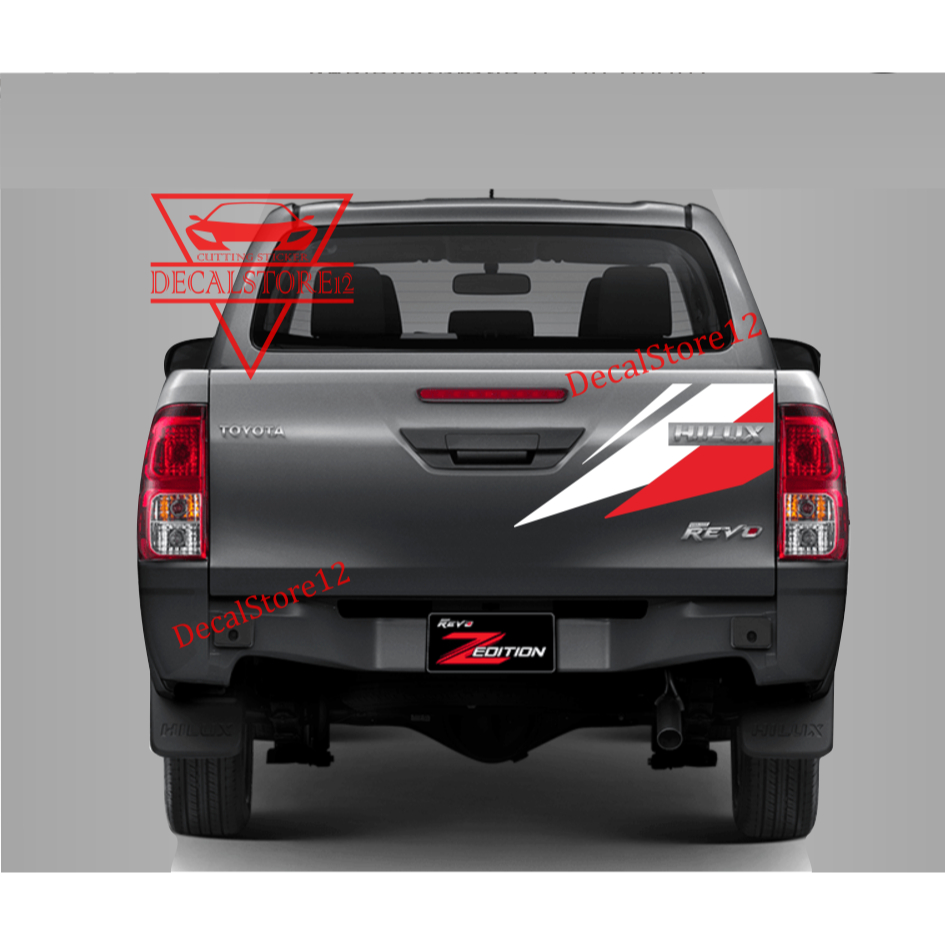 Jual stiker sticker toyota hilux revo sticker cutting garis bak ...