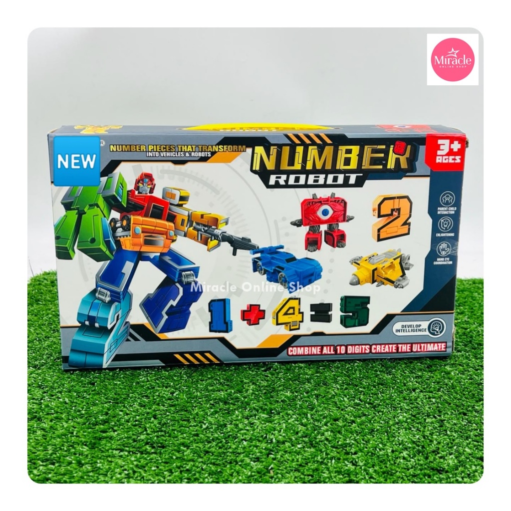 Jual Mainan Robot Transformer Angka 0 sampai 9 | Shopee Indonesia