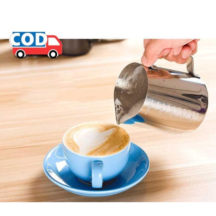 Jual Milk Jug Gelas Ukur Kopi Latte Art Stainless Steel Susu Pitcher Pengukur Espresso Pitcher 7845