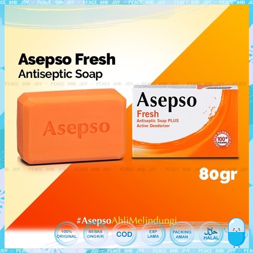 Jual Asepso Antiseptik Soap Fresh Orange 80 Gr Sabun Batang Anti Gatal Alergi Kulit Cocok