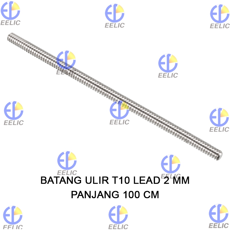 Jual EELIC SEP-STL10X100CM Batang Ulir Stainless Steel 304 D 10MM Pitch ...
