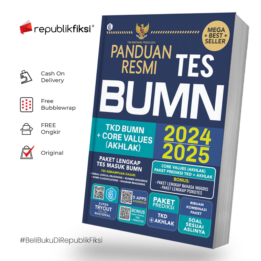 Jual Buku New Panduan Resmi Tes BUMN 2024/2025 - Tim Bintang Psikologi ...