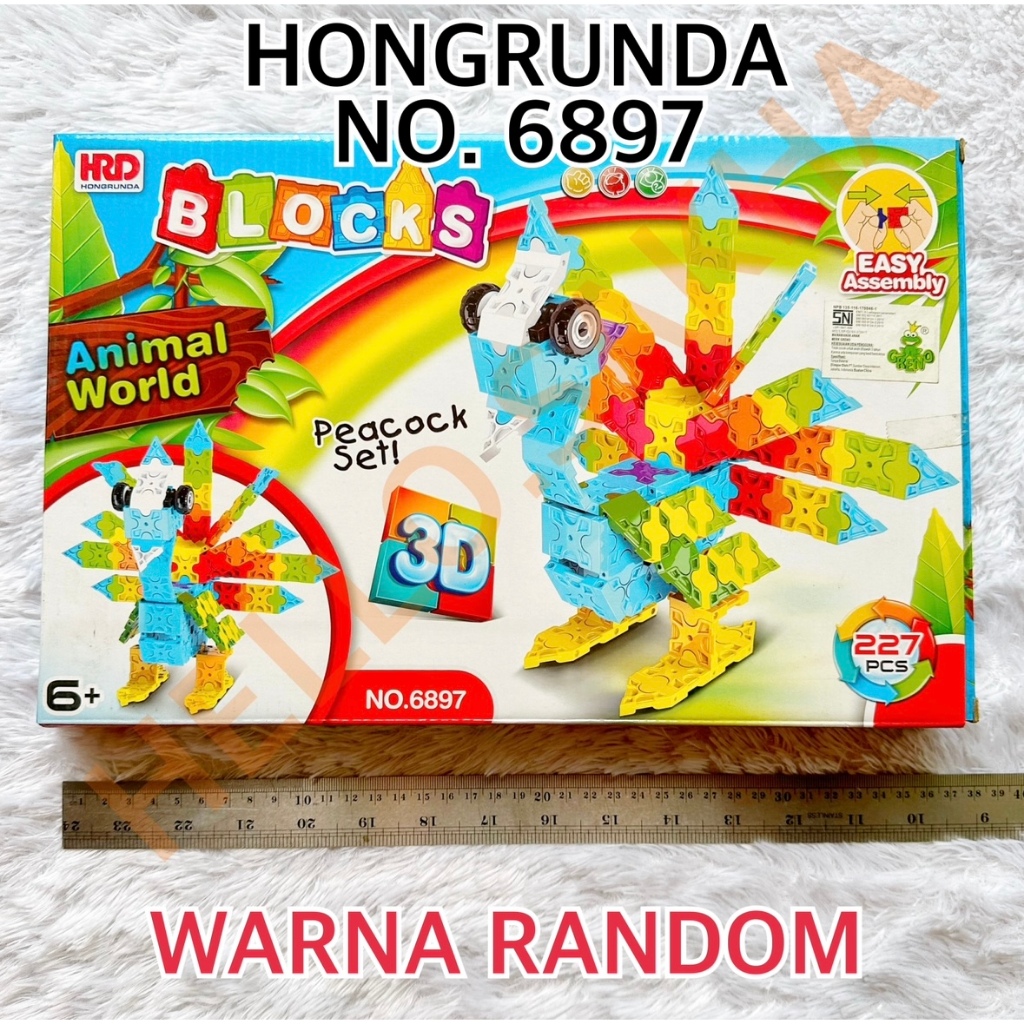 Jual MAINAN NO. 6895 6896 6897 HONGRUNDA HRD 3D 3 DIMENSI DIMENSION ...