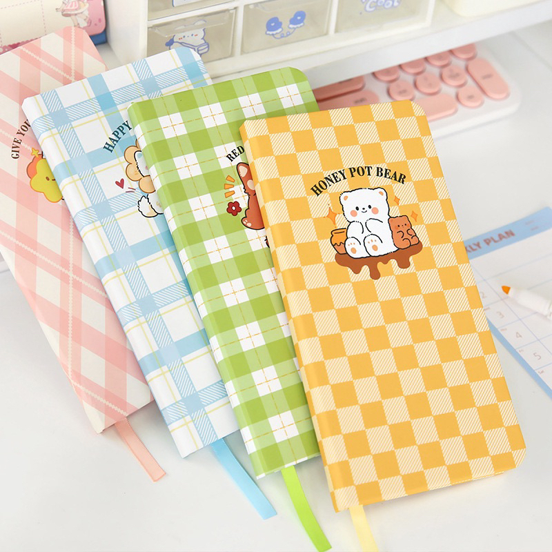 Jual Colorful Life Series Slim Hardcover Grid Notebook / Notebook Cute ...