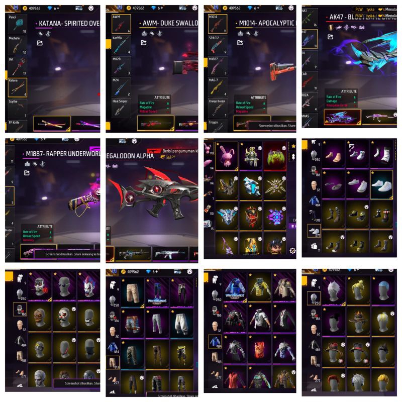 Jual AKUN FREE FIRE MURAH Shopee Indonesia