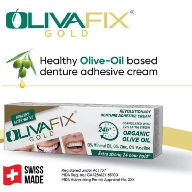 Jual READY STOK OLIVAFIX Lem Gigi Palsu 4gr Denture Adhesive Perekat Gigi Tiruan OLIVA FIX GOLD