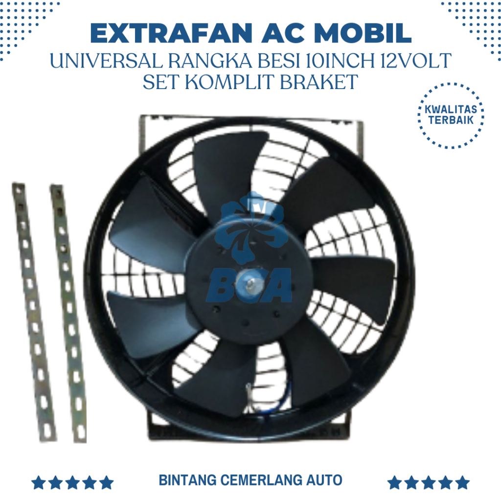 Jual EXTRAFAN EXTRA FAN AC Mobil Universal Rangka Besi 10Inch 12Volt ...