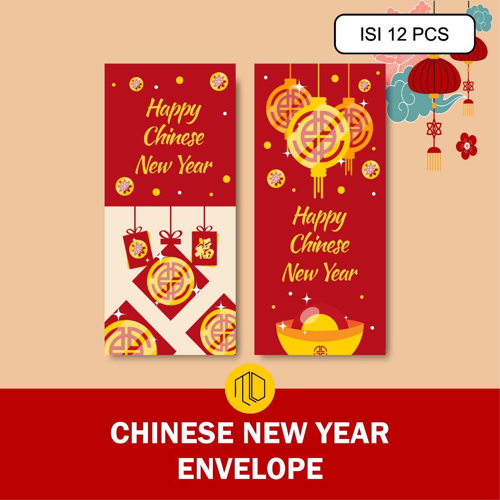 Jual Angpau Imlek Chinese New Year Isi 12 Pcs / Angpao Imlek 2024