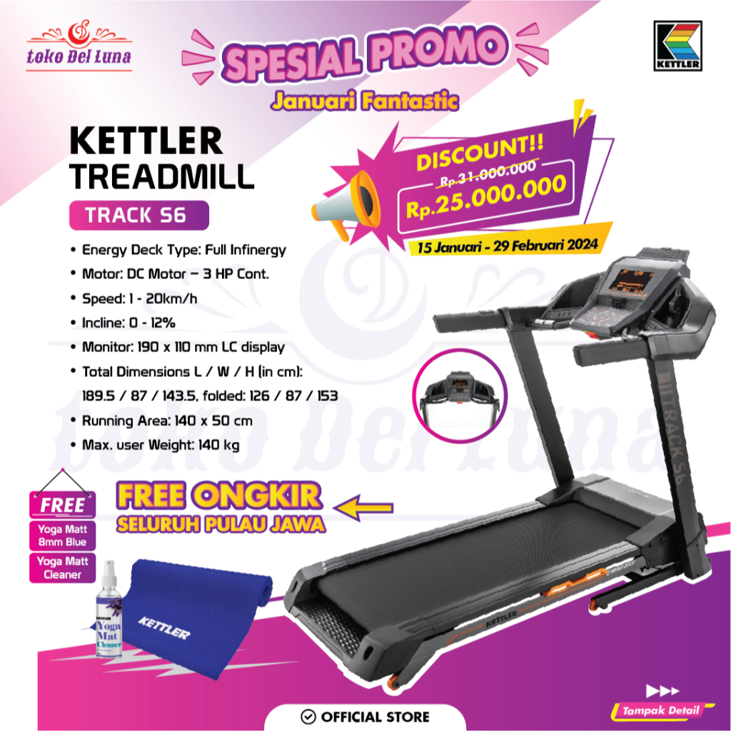 Kettler best sale s6 treadmill